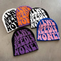 Custom Design Beanie Trendy Letter Jacquard Cap Knitted Beanies for Men Women  Sports Wear Winter Cap Outdoor Acrylic Beanie Hat