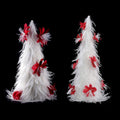 6ft White Feather Christmas Trees for Outdoor Interior Home Office Room Winter Holiday Party Decor Item Ornament Supply