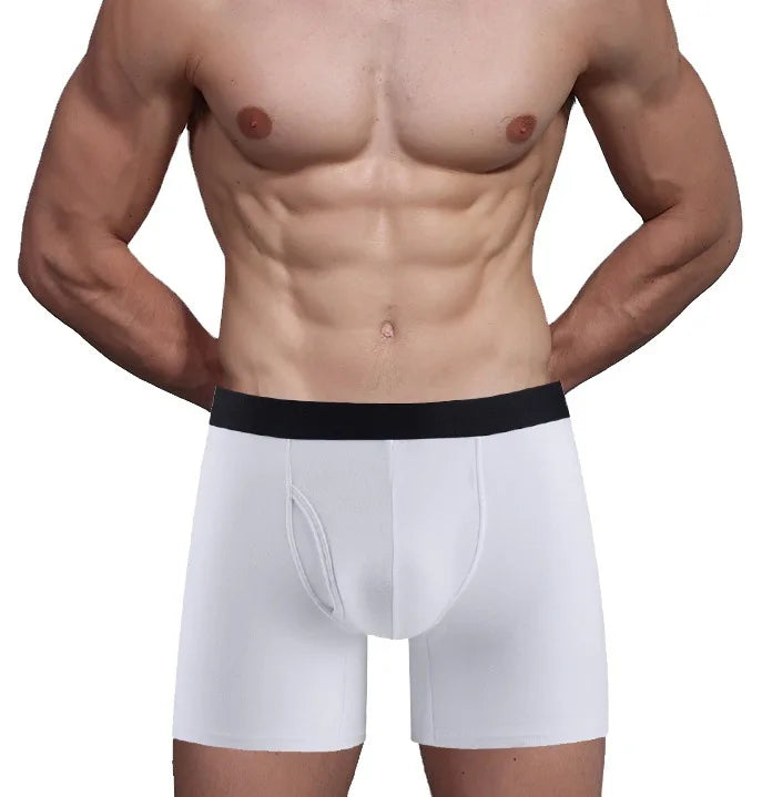 2023 New Style Men's Boxer Briefs OEM ODM Custom Logo Printing Soft Organic Cotton Breathable Comfortable Disposable Knitted