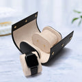 Recycled Leather Watch Holder Case 2 Slot Watch Organizer Storage Box Luxury Gift Presentation Display Case