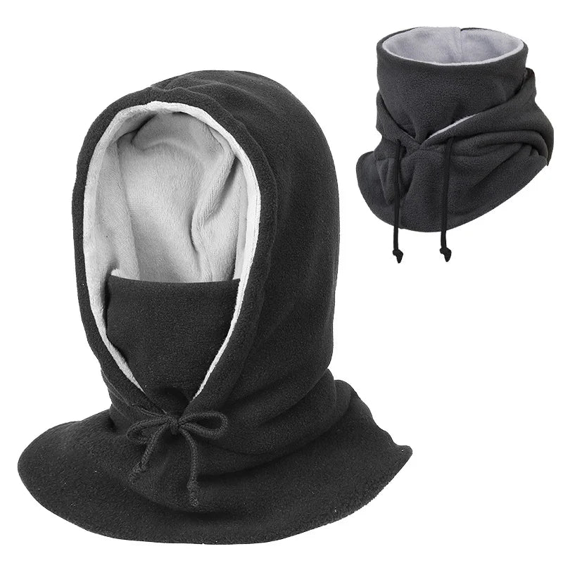 Beanie Balaclava Winter Warm Windproof Unisex Outdoor Face Mask Fleece Hoodie Full Head Cover Scarf Neck Warmer Ski Mask