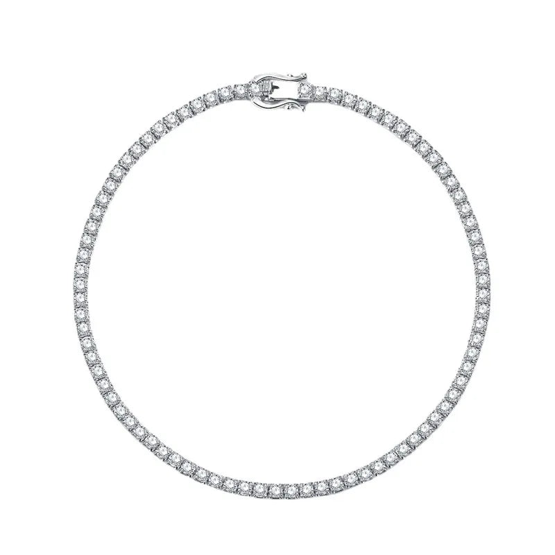 Factory Free Custom logo Colorful Single Row rainbow pink Blue Black Red Zircons Tennis Bracelet 925 Silver Jewelry for Women