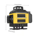90 Degree Right Angle Battery Powered 16 Lines Laser Level 4d Auto Level Tool with Rotating Tripod