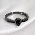 Custom Statement Chunky Designer Black Gold Plated Cubic Zirconia Ring for Men