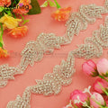 Fashion Wholesale Customized Butterfly Wedding Rhinestone Trim Appliques Bridal Belt Sash