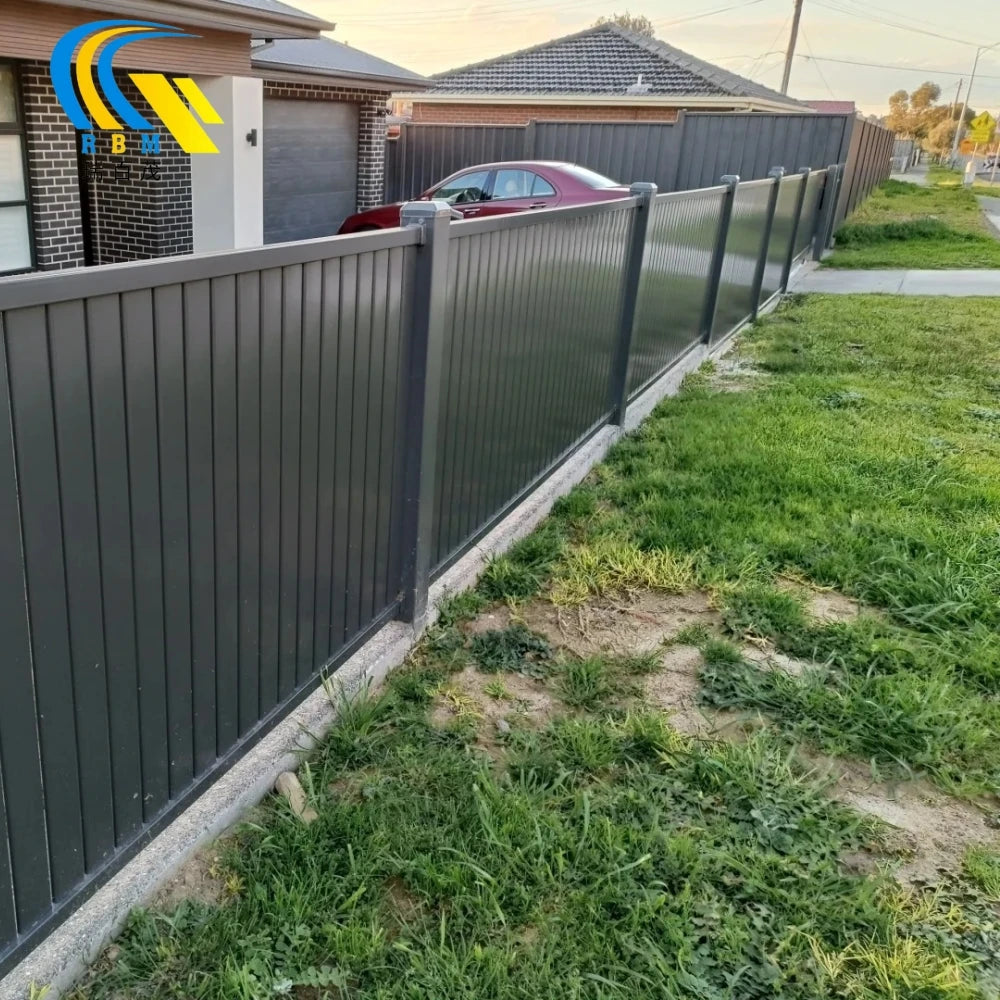 Garden Aluminum Balcony Privacy Fence Profile Louver Frame Bar Horizontal Slat Fencing Trellis Gates