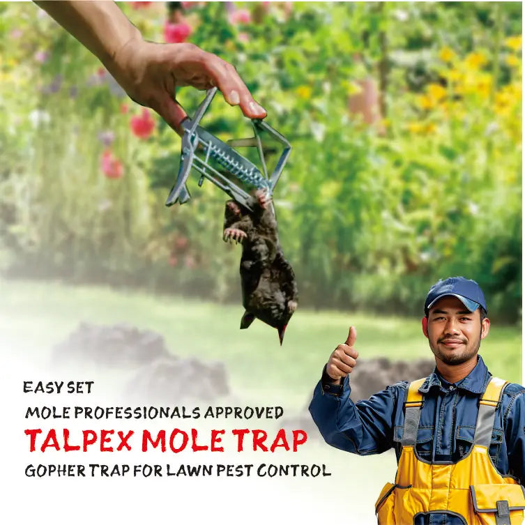 Galvanized Powerful Humane Talpex Meta Steel Mole Killer Trap