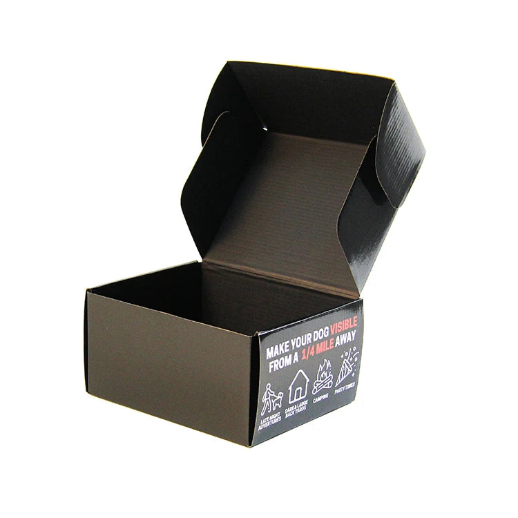 Custom Small White Shipping E-Flute Corrugated Mailer Boxes Recycled Materials Sponge Lining for Socks Embossed Corrugated