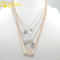 Trend Style Sample Designs 925 Sterling Silver GRA Certificate Mossinate Necklace