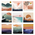 Orfon Q151 Sunrise Series Kids DIY Paint by Number Art Kit 20x20cm Canvas with Oil Medium and Frame for Students Boys/Girls