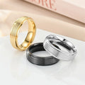 SC Popular Trendy Stainless Steel Rings Simple Silver Gold Couple Rings Gift Vintage Designer Finger Rings for Women Men