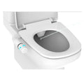Chrome Plated ABS Toilet Bidet Sprayer Non-Electric Self-Cleaning Retractable Dual Nozzle Eco-Friendly Cold Water Bidet