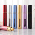 Wholesale Portable Travel Sample Pressing Bottle 2m Aluminum Shell Glass Perfume Spray Sub Bottling for Cosmetics Essential Oils