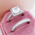 Ew Fashion Jewelry - Square-Cut Cubic Zirconia Ring for Women