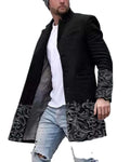 Men's Stylish Top Fashion Trench Coat Business Formal Work Plus Size New Suit Jacket Long Formal Clothing
