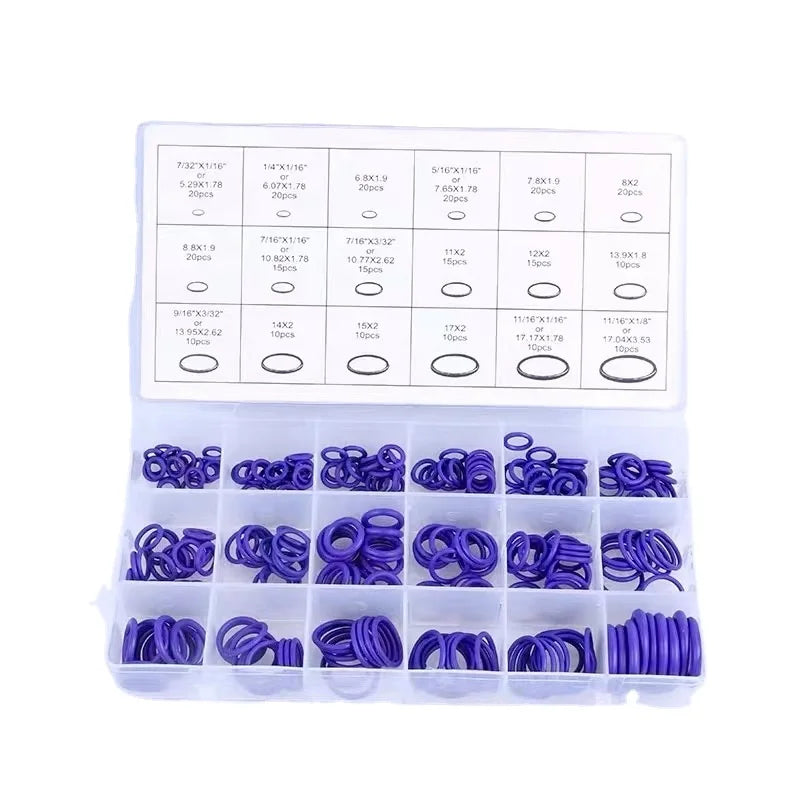Purple O Ring Box Washer O-ring Repair Kit NBR Resistant to High Pressure