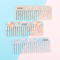 4mm Thickness High End OED ODM CUSTOM LOGO Acetate Hair Combs Hair Salon Curls Beauty  Tools Combs for Women Girls