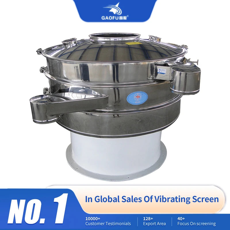 Plastic Scrap Vibratory Sieve Plastic Offcut Screening Separator Powder Sieving Rotary Vibrating Sifter Dust-free Screen Machine