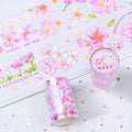 Custom High-End 3D Print Journal Flower Decorative Tape Raised 3D Gloss PET Tape