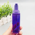Empty Foam Pump Bottle 1oz 50ml 60ml 100ml 150ml 200ml clear Purple PET Facial Cleanser Mousse Foam Pump Lash Shampoo Bottle