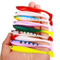 9CM 4.1G 6pcs/bag Wholesale Fishing Soft Lures Artificial Vivid T Tail Fishing Baits Soft Plastic Shad Fishing Lure