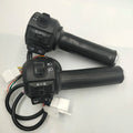 Electric Bicycle Throttle+Integrated Light Switch Speed Control Handle Multi-functional Turning Handle Assembly Scooter Parts
