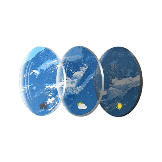 1.74 Semi Finished SV Photochromic Sunfilter UV++ UV420 Blue-Ray Blocking HC Hard Coating 65/70/75mm Optical Resin Lenses
