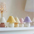 Modern Abstract Table Lamp Handmade Soy Wax Scented Candle Smokeless Beeswax for Home Decor for Holidays Mother's Day/New Year
