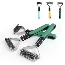 Factory Wholesale Custom Logo Single Double Sided Pet Open Knot Hair Comb Cat Dog Dematting Comb