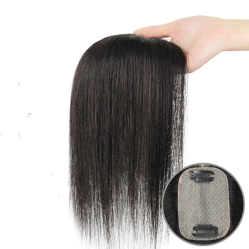 NL New Arrival Design 2x3 Women Topper 100% Human Hair Natural Looking Silk Base Indian Remy Hair Piece Topper Women Toupee MegaBDM