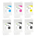 Ocbestjet 6 Colors 130ml PFI 102 Refillable Ink Cartridge for Canon IPF 650/655/750/755/760/765 Large Format Printer