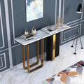 Italian Style Luxury Living Room Furniture Corner Table Hallway Marble Console Table