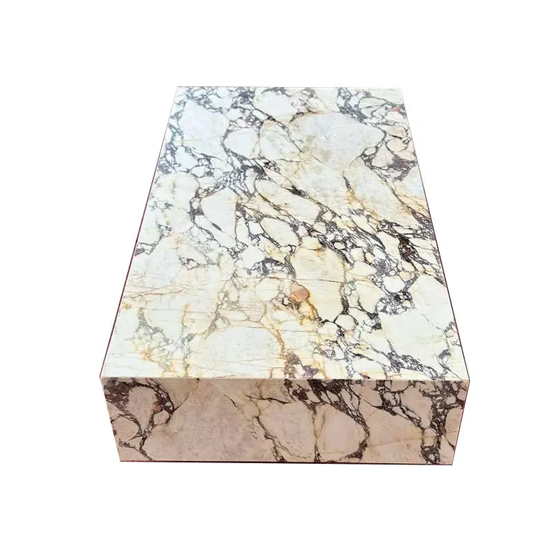 2023 Hot Sale Modern Luxury Calacatta Voila Italy Marble Plinth Cube Coffee Table Natural Stone Polished Waterproof Feature