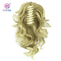 Furina Postiche Queue De Cheval Hottest Sale White Women Heat Resistant Synthetic 613# Blonde with Claw Ponytail Hair Extensions