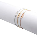 Wholesale Custom 18k Gold Plated Stainless Steel Chain Infinite Heart Bracelet for Women Men