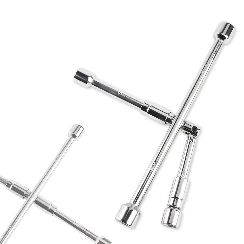 Factory Price Tool Performance Lug Nut Repair Car Wheel Rim Socket Disassembly Tire Wrench Cross Folding