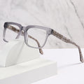 Anti Blue Light Blocking Glasses New Designer Square Optical Eye Glasses Women Men Acetate Oversized Eyeglasses Frames