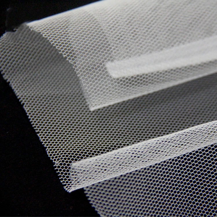 100% Nylon Wedding Mesh Tulle Fabrics Stretchy and Soft for Sportswear Curtains Garments for Girls