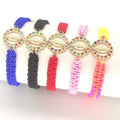 KDC886 Wholesale Fashion Religious Rope String Saint Jude Virgin Mary Braided s for Christian Bracelet