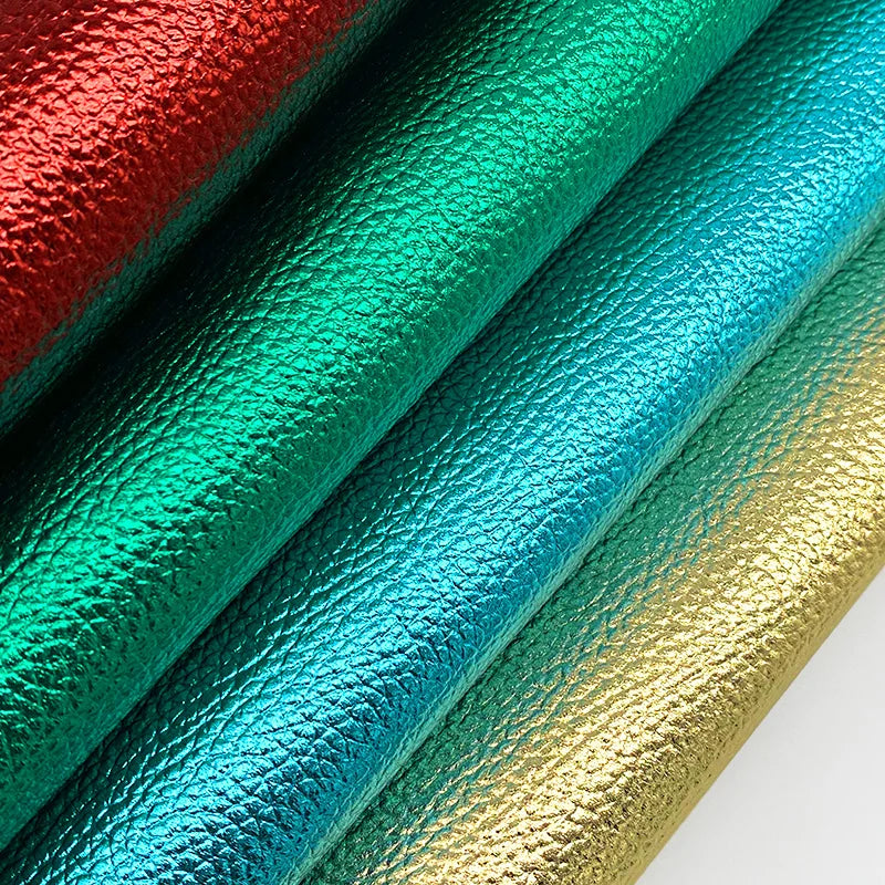 30cmx135cm Roll Metalliclitchi Pattern Faux Leather Leatherette Fabric Synthetic Leather for  Making Bag Shoes Crafts