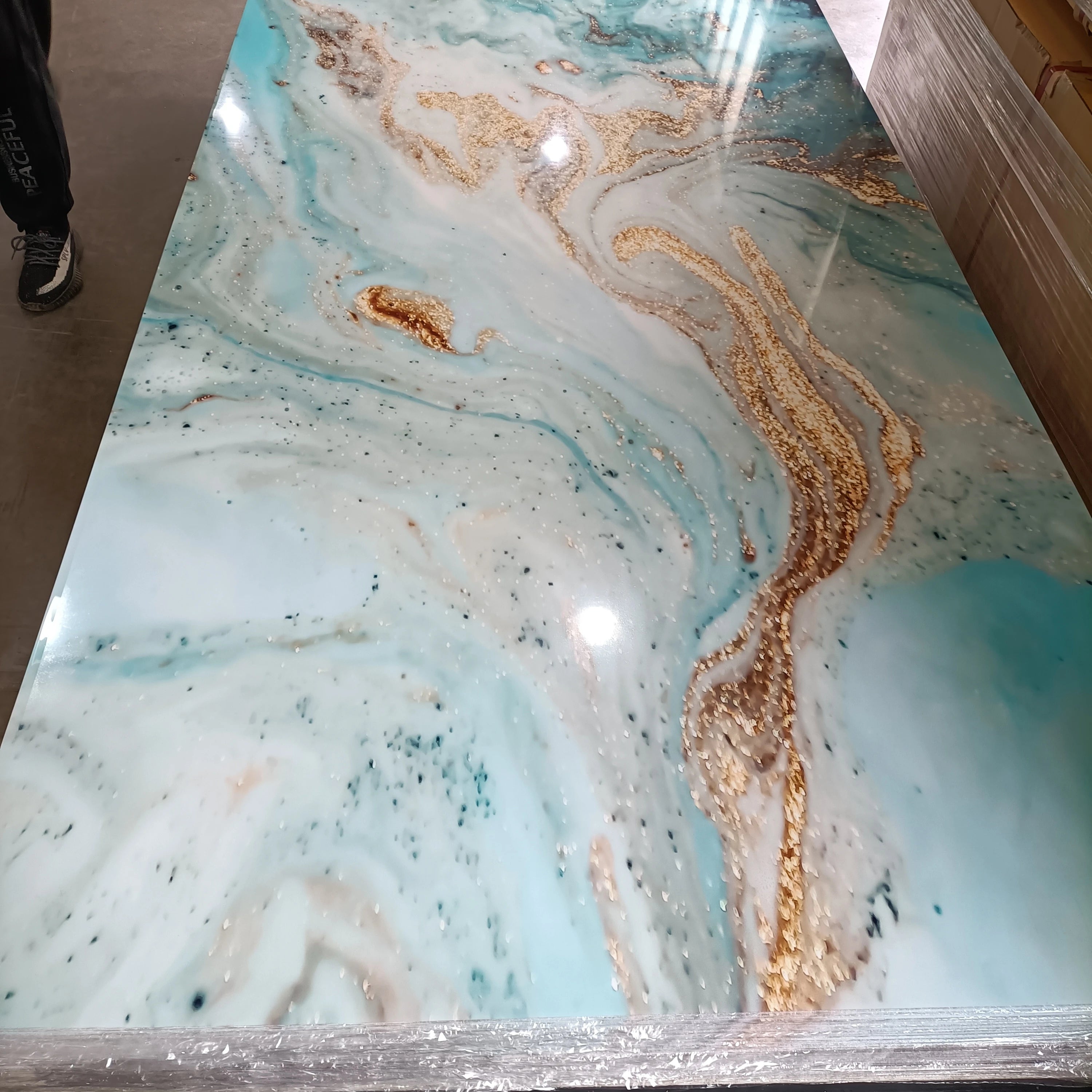 High Gloss Pvc Marble Sheet Pvc Wall Marble Sheet 1220*2440 Uv Board