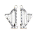 Charms Harp Musical 40x21mm Tibetan Silver Color Pendants Antique Jewelry Making DIY Handmade Craft