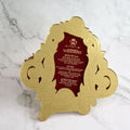 High End Luxury Gold Mirror Acrylic Royal Menu Cards With Velvet for Wedding Party MegaBDM