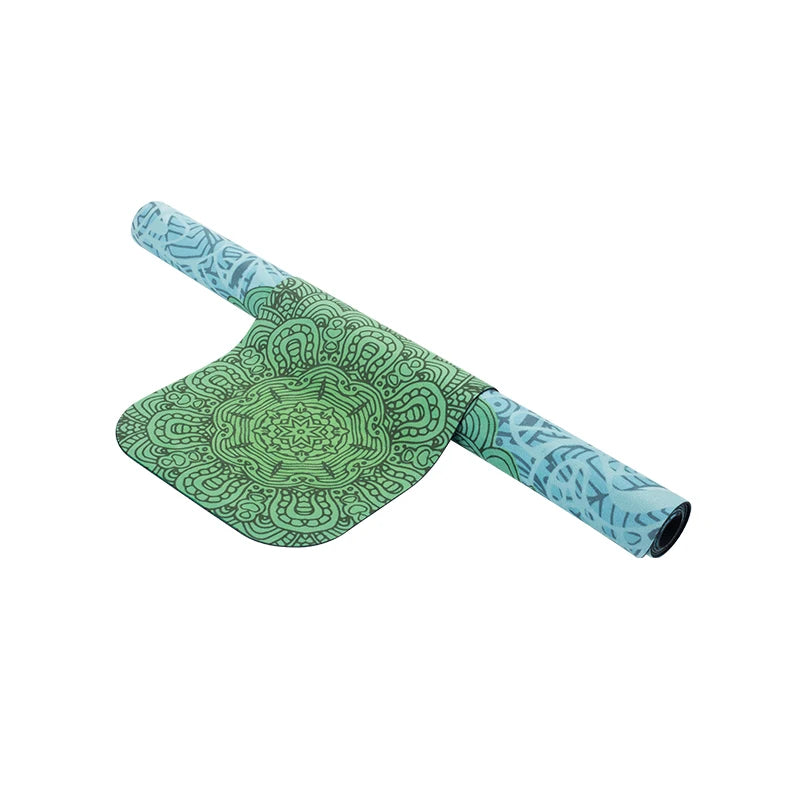 Professional Suede Rubber Pilates Reformer Half Towel Folded Print Fitness Anti-Slip Portable Mat