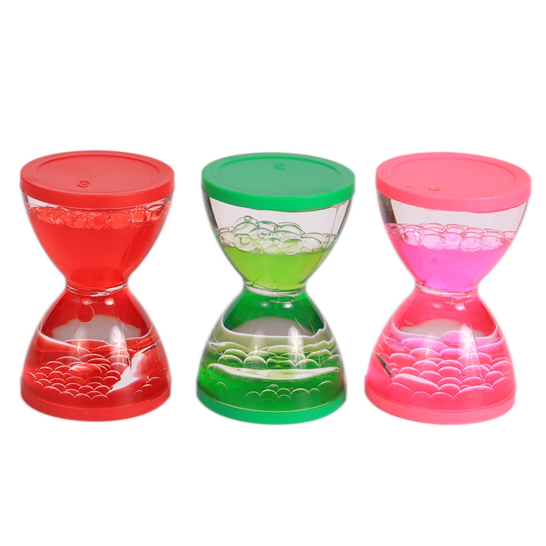 Customized Logo Kids Toys Floating Acrylic Oil Water Drops Drip Toys Liquid Motion Floating Spiral Hourglass Liquid Timer