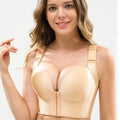 Wholesale Plus Size Front Hooks Fashion Deep Cup Bra Full Back Coverage Push up Wide Strap Hide Back Fat Underwear Shpaer Bras
