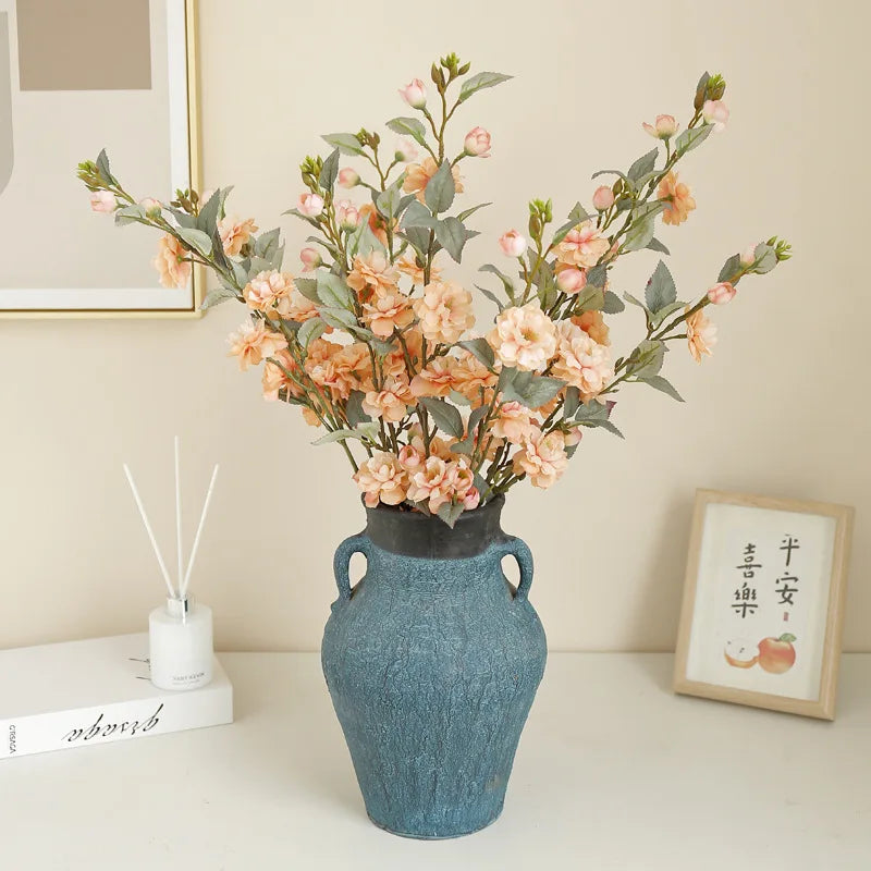 M261 Long Stem Single Western Peony Simulation Silk Flower Camellia Brazil Rose Artificial Flower Home Living Room Decoration