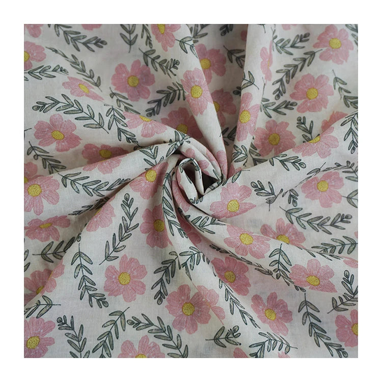 Eco-friendly Organic Light Weight Soft Touch Digital Printing Cotton Voile Print Breathable London Fabrfic for Spring