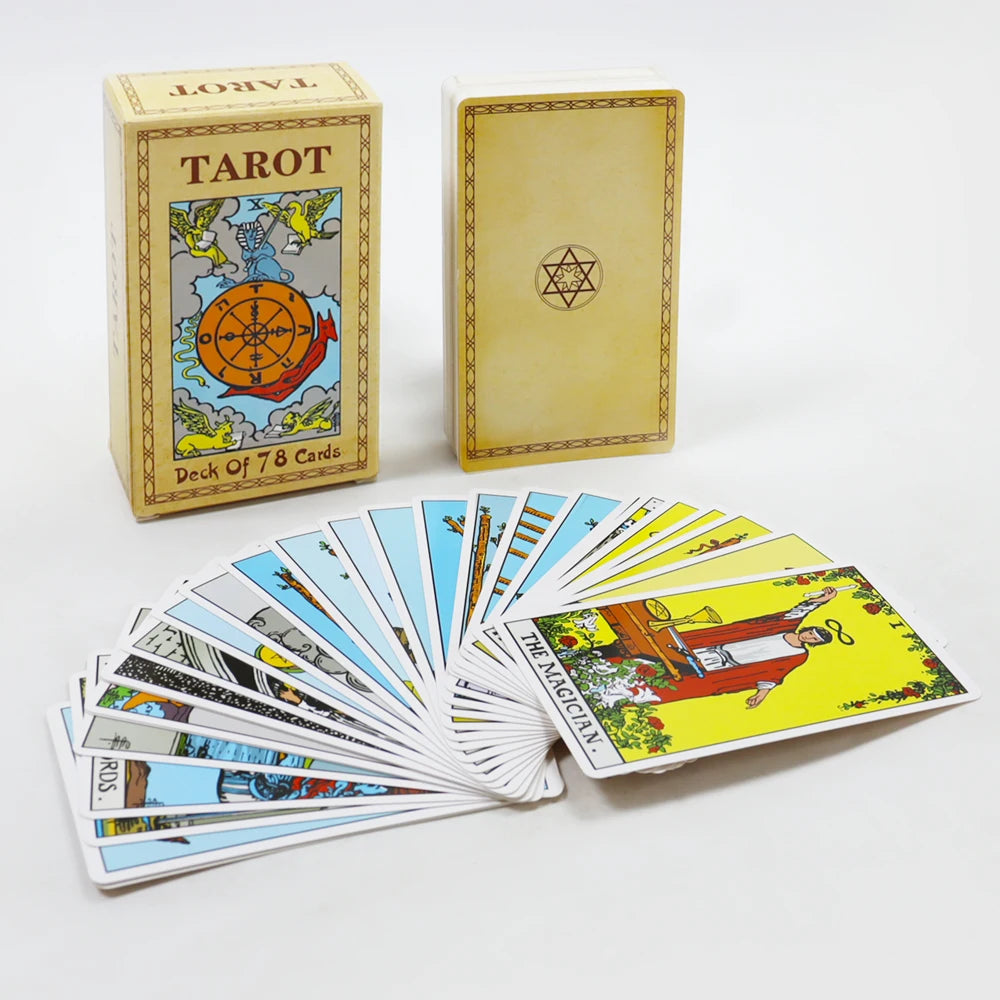 Factory Direct Sale Custom English Tarot Cards Deck Set with Guide Book Custom Tarot Cards Wholesale