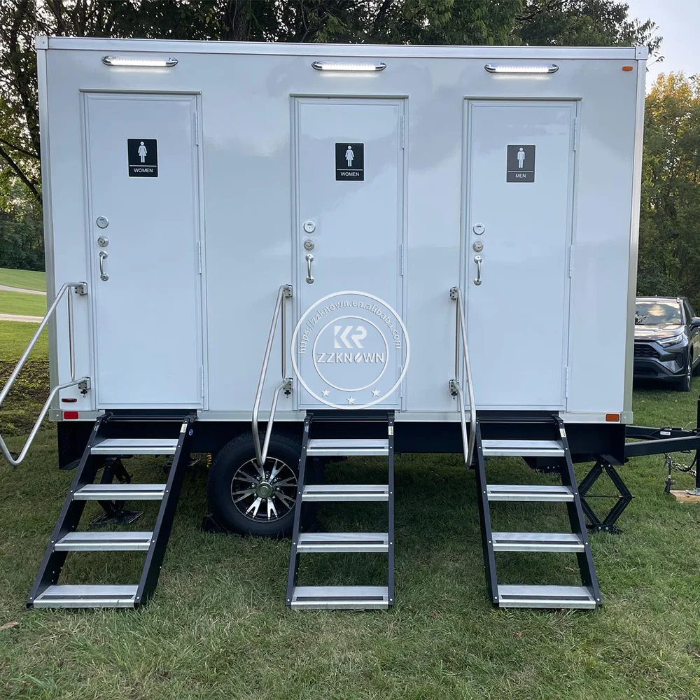 2024 Custom Mobile Luxury Portable Bathroom Restroom Trailer Toilet Manufacturer Outdoor Portable Toilets Mobile